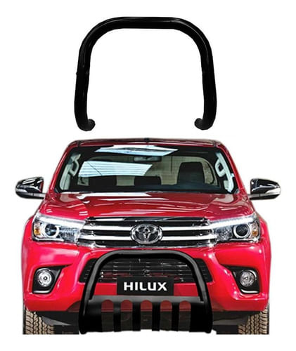 Para-choque De Impulsão Hilux 2016 A 2018 Preto S/barra