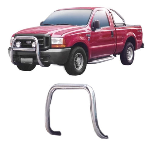 Para-choque De Impulsão Mata Boi F-250 Cromado S/barra