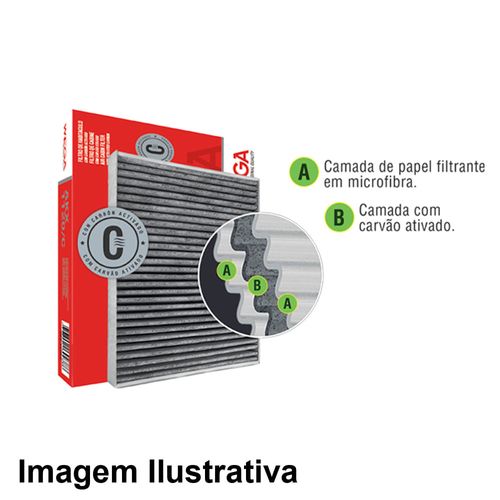 Filtro Ar Cabine Mercedes C250 2009 a 2020 - 799379 - AKX3589C