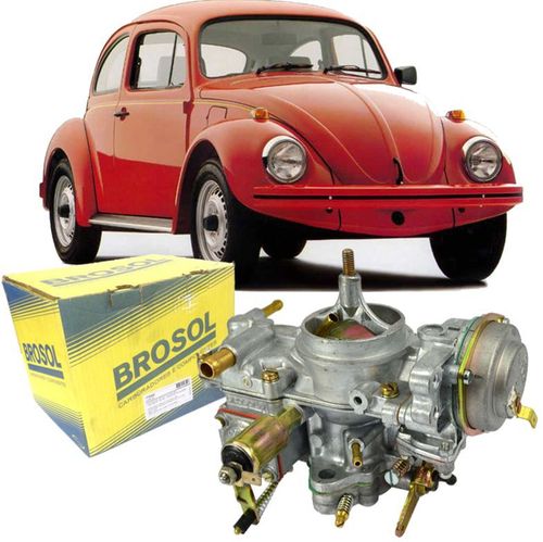 Carburador Fusca Itamar 1600 à Gasolina de 1993 à 1996 Solex BROSOL - Esquerdo