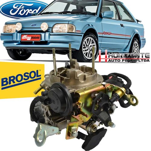 Carburador 2E Escort Pampa Gol Voyage Santana Motor AP 1.6 ou AP 1.8 à Alcool Solex Brosol