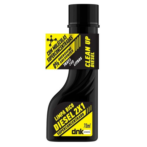 Aditivo Limpa Bico Injetor Diesel 2x1 Superconcentrado DNK Automotive 70ml