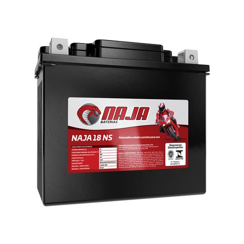 Bateria Moto AGM/VRLA Naja 18 NS 12V 18Ah