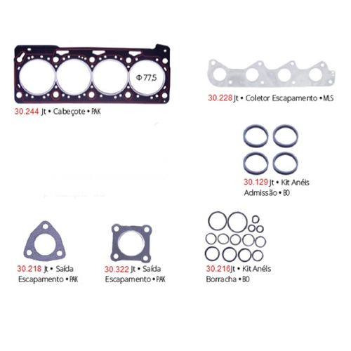 JT RET VAL KB 1.4 06/ 8V 301040 FOX/GL/POL/GOLF FLEX PATHWAY   Jogo