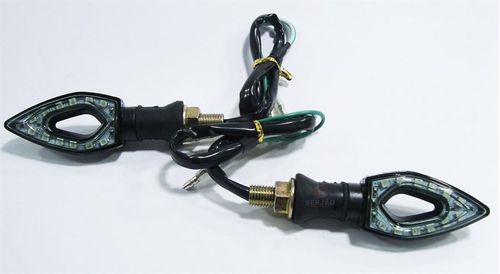 Pisca Led Cbx250 Twister Fazer250 Cb300 Hornet Xj6 Vasado Preto Fume Par