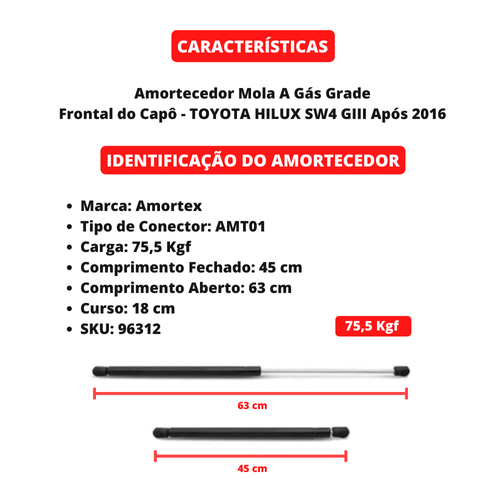 Amortecedor Mola Gás Capô Passat CC Após Ano 2009
