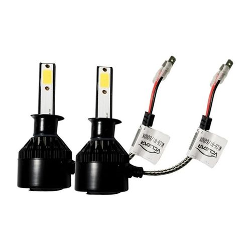 Par de Lâmpadas Farol Super Led H3 C6 Vclear 6000k  7600 Lumens