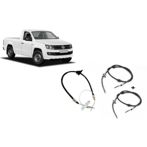 Kit Cabo Freio De Mão Amarok 2010 Em Diante - 3 Pçs