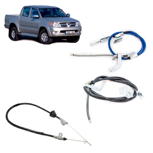 Kit Cabo Freio De Mão Hilux Pitbull - 3 Pçs 2005 a 2015