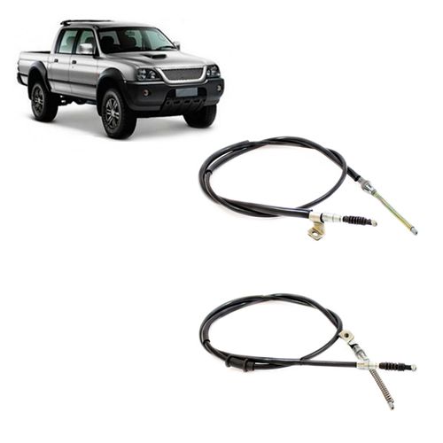 Kit Cabo Freio De Mão L200 Sport 2003 Em Diante 2 Pçs