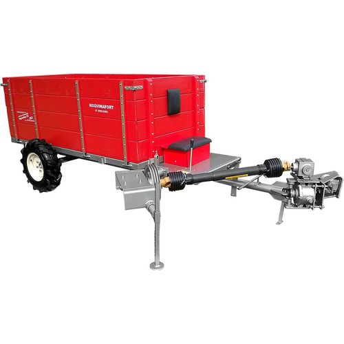 Carreta Agrícola Tracionada Multi Basculante baixa Forradeira Maquinafort para Micro Trator