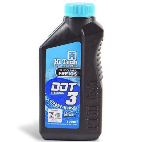 FLUIDO DE FREIO DOT3 (HI TECH)500 ML - HT-6000