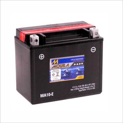 Bateria AGM Moto Moura 12V 10Ah MA10-E V-STROM ADVENTURE DR650S ER GSF 1200S BANDIT GSF1200 GSX