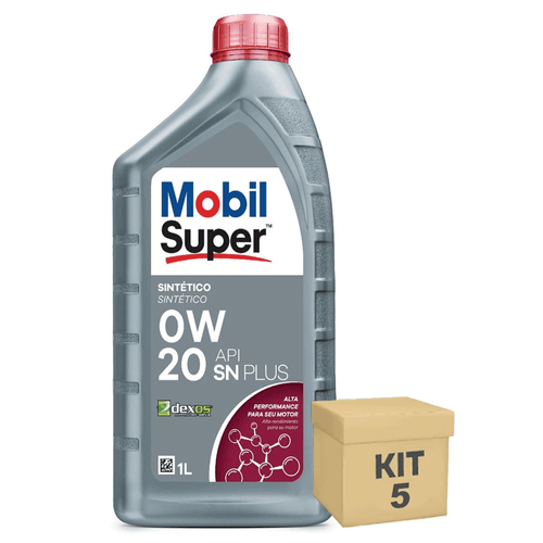 Kit 5 Oleo Motor 1 Litro 0W20 Sintetico