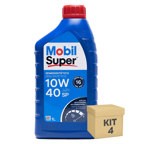 Kit 4 Oleo Motor 1 Litro 10W40 Semissintetico