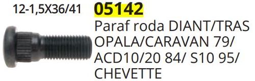 Parafuso Roda Chevette Tds Opala 80 1985