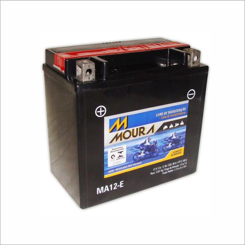 Bateria AGM Moto Moura 12V 12Ah MA12-E MARAUDER APEX BOULEVARD M95 SV1000 TRIUMPH DAYTONA 955 TIGER